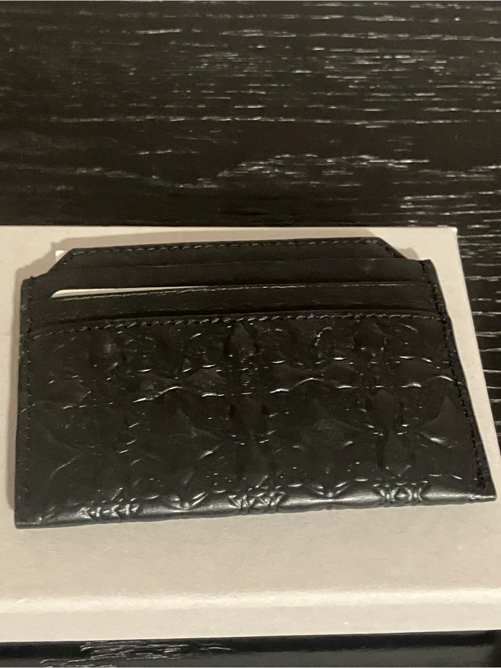 Vivienne Westwood Black Embossed Orb Card Holder
